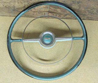 Gm Oem 1953 1954 18 " Chevy Bel Air Steering Wheel 210,  Horn Button