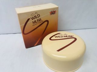 Vintage Dusting Powder,  Coty Wild Musk,  4 Oz Ounces,  Coty York Old Stock