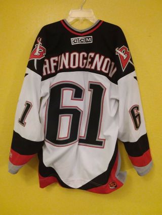 BUFFALO SABRES MAXIM AFINOGENOV AUTHENTHIC CCM NHL VINTAGE JERSEY MENS - L 2