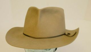 1960s Beige Vintage Stetson Cowboy Hat Size 7 1/4,  Good Fur Felt