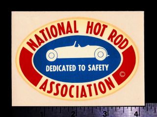 Nhra National Hot Rod Association - Vintage Racing Water Slide Decal
