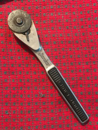 Vintage Craftsman Stainless Ratchet 1/2 " Drive 43763 Socket Tool