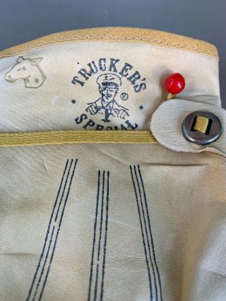 Vintage Trucker ' s Special Leather Gloves Freddie Krueger Prop Large.  Brand NWOT 2