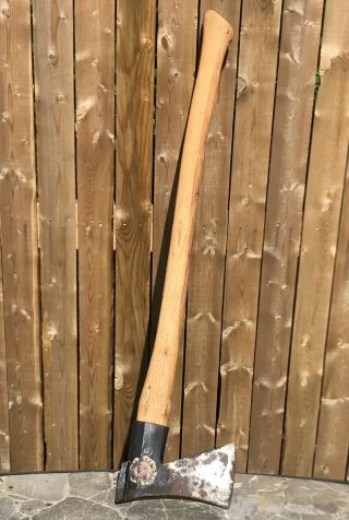 FINLAND FINNISH AXE w/LABEL STAMPED VINTAGE 6