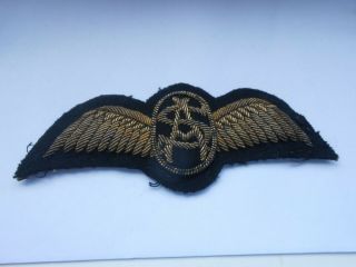 airway airline Bullion cap badge & pilots wing vintage insignia SA or AS 4
