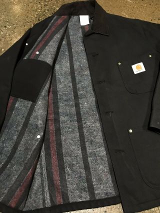 Vintage Carhartt Jacket Size 40 Mens Canvas Blanket Lined Coat USA Barn Chore 2