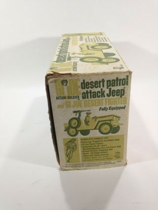 Vintage Gi.  Joe desert patrol Action Soldier attack Jeep With Box 11