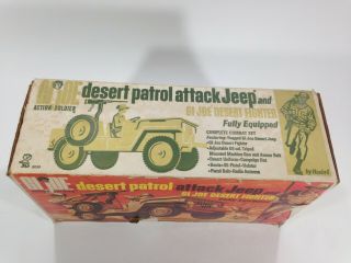 Vintage Gi.  Joe desert patrol Action Soldier attack Jeep With Box 8