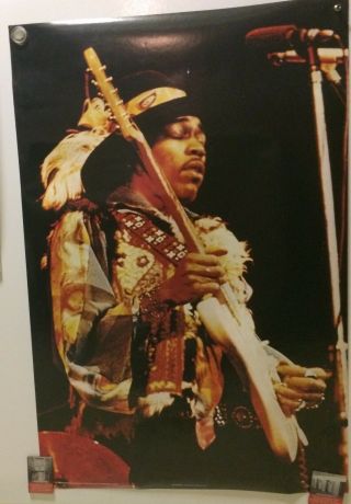 Jimi Hendrix Quality Vintage Poster 1973 Pace/Scotland Print 3