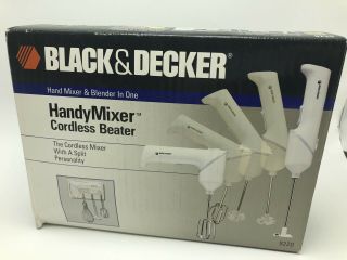 Vintage 1992 Black & Decker Handy Mixer Cordless Beater