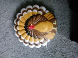 Vtg Union Thanksgiving Fall Holiday Turkey Blow Mold 20 " Signed Don Featherstone