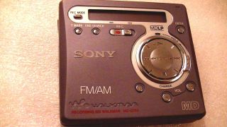 VINTAGE SONY MINIDISC WALKMAN MODEL MZ - G750 with AM/FM radio 2