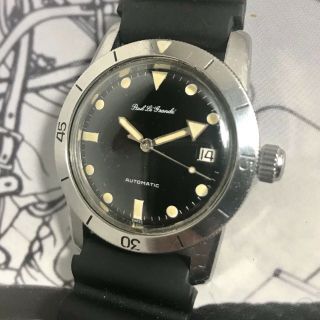 Paul Le Grande 60s Vintage Men’s 300 Ft Diver Watch Cal Eta 2472 Automatic
