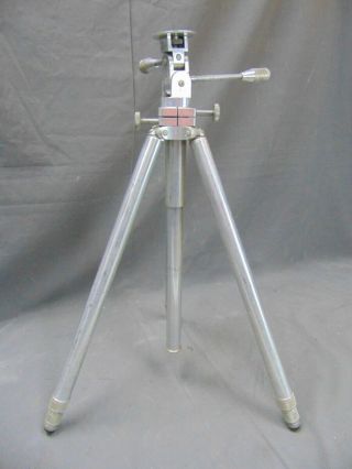 Vintage Tiltall Tripod 4602 By Marchioni 70 " Tall Aluminum Lightweight Solid