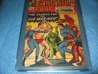 Fantastic Four 27 Cgc Doctor Strange Sub Mariner Vintage Marvel Comic Book