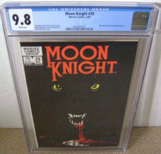 Moon Knight 29 Cgc 9.  8 Nm/mt Wp Marvel 1983 Werewolf Impossible Black Cvr Rare