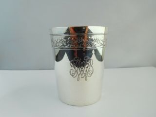 Lovely 19th Century ?? French Solid Silver Beaker - Unknown Maker