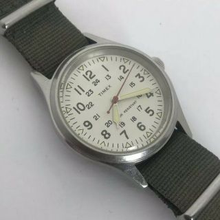 Timex For J.  Crew Vintage Field Army Military Watch 36mm Rare
