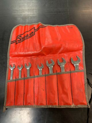 Vintage Snap - On 7 Piece British Standard Combo Wrench Set