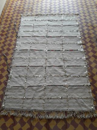 Moroccan Wedding Blanket Vintage Handmade Wool Throw Moroccan Handira 6 
