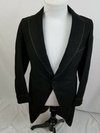 Victorian Frock Coat Vintage Circa 1915 Bespoke 2/1 Roll Long Tailed Mens Xs
