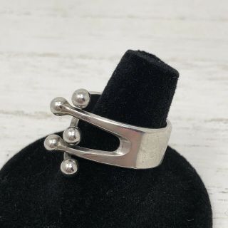 Vintage AGE Anna Greta Eker Jester Ring Norway 925 Sterling Silver Crown 4