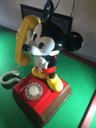 Vintage Mickey Mouse Telephone Rotary Dial Phone 15 