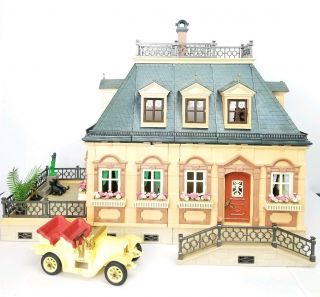 Vintage Playmobil Victorian Dollhouse Mansion Playground House Tons Of