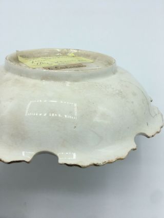 Vintage Bowl W Note Claiming President Abraham Lincoln Ate Strawberries From It 10