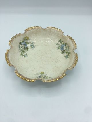 Vintage Bowl W Note Claiming President Abraham Lincoln Ate Strawberries From It