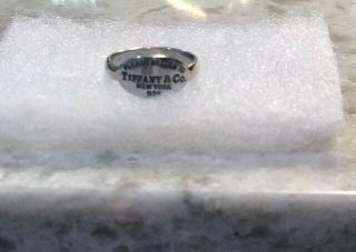 Please Return To Tiffany & Co.  York 925 Size 6.  5 Vintage Estate Ring Silver