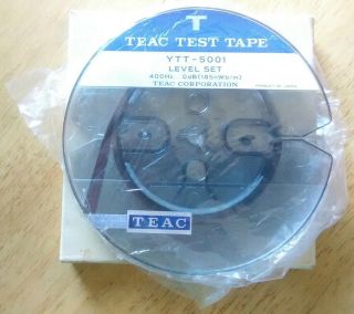 Vtg Teac Ytt - 5001 Test Tape Reel - Unused? - 5 " - Japan - Level Set 400hz ░░░░░░░