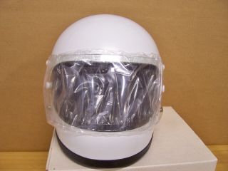 Vintage NOS Shoei S12 S 12 Motorcycle Full Face White Helmet Large 2