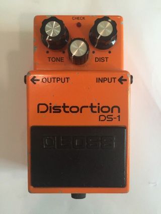 Vintage Boss Ds - 1 Distortion Made In Japan Guitar Effects Pedal