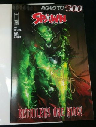 Spawn 297 Mattina Retailer Variant Signed By Todd Mcfarlane W Rare Key