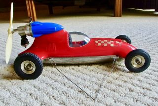 Vintage Early Version 1950’s Thimble - Drome Prop Rod Tether Car