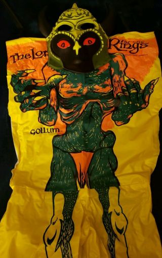 VINTAGE LORD OF THE RINGS GOLLUM HALOWEEN COSTUME SMALL 4 - 6 YRS 5