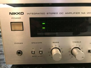Set of Vintage Nikko NA2090 integrated amplifier,  NT990 AM - FM tuner 2