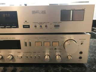 Set of Vintage Nikko NA2090 integrated amplifier,  NT990 AM - FM tuner 7