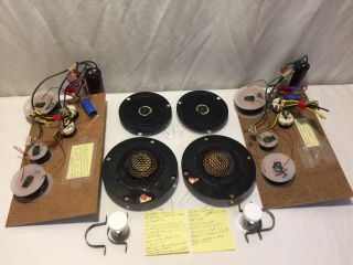 Vtg Acoustic Research Ar - 3a 2 Midrange 2 Tweeters 2 Crossovers For Restoration