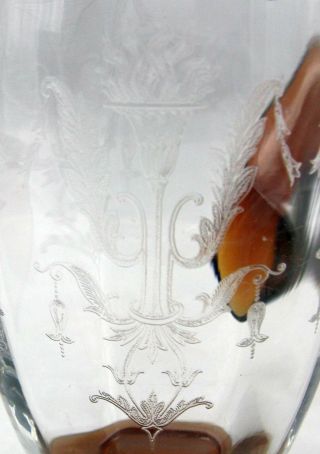 Vintage Tiffin Glass Julia Pitcher Decanter Iced tea Martini 4