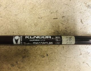 Kencor Tenlew Magnaglas 8’6” 4 - 12lb Fishing Rod Vintage Rare Great Colors