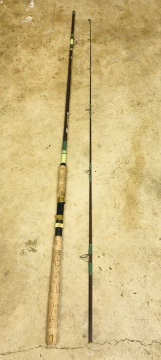 KENCOR Tenlew Magnaglas 8’6” 4 - 12lb Fishing Rod Vintage Rare Great Colors 5