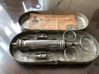 Vintage Dr.  David Roberts Hypodermic Syringe Pat.  Oct.  22.  1901 Medical - Veterin