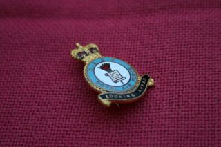 RAF C.  S.  D.  E.  Royal Air Force H.  W.  MILLER B ' HAM.  NO MARKINGS pin badge Sqdr wings 3