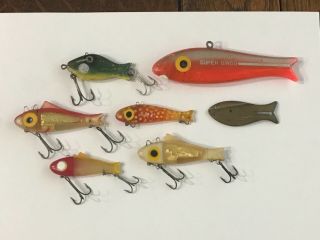 Vintage Texas Fishing Lure Group Bingo Doug English Plugging Shorty Farmers Hump 2