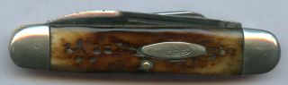 W.  R.  Case & Sons Usa.  Vintage 1905 - 1914 Issue Old Type Bone Handle Rare Knife Os.