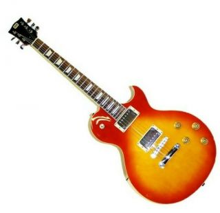 610211 Route 66 Modern Solid Body Electric Guitar,  Honey Burst Read