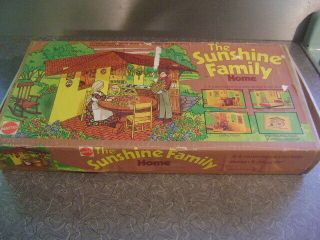 Vintage Mattel The Sunshine Family Home Figures Dolls Babies Furniture