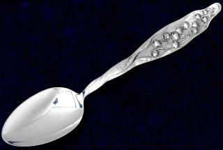 Lily Of The Valley By Whiting Div.  Of Gorham,  Table Serving Spoon 8 3/8 "